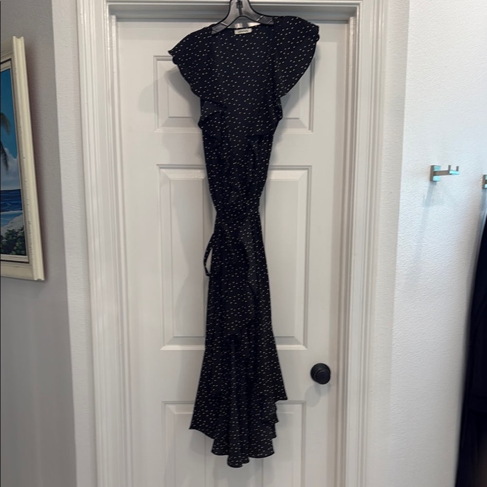 Max Studio Black Ruffled Tiered Sundress